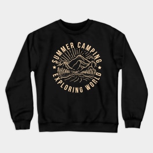 Summer Camping Exploring World Crewneck Sweatshirt